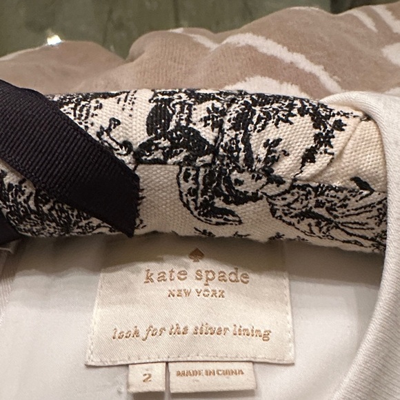 Kate Spade Scalloped Bow Mini A- Line Dress Echoed of Paris - Picture 2 of 6